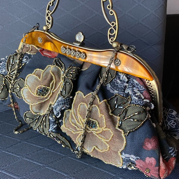 Beautiful Vintage handbag purse clutch - Picture 3 of 9